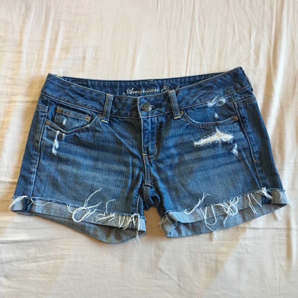 American Eagle Distressed Denim Shorts